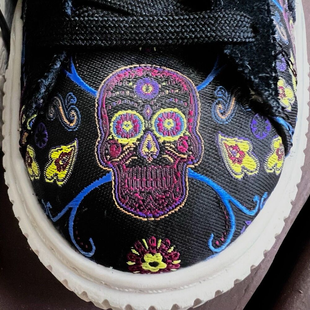 Puma Womens Basket Classic Day Of The Dead Multicolor Casual Sneakers Size 8.5 - Picture 12 of 13